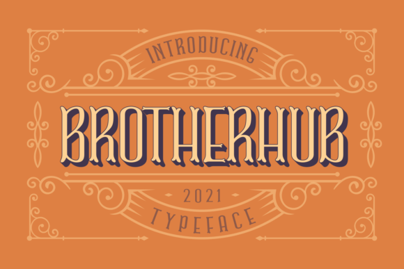 Brotherhub: A Vintage-Inspired Font for Editorial Design