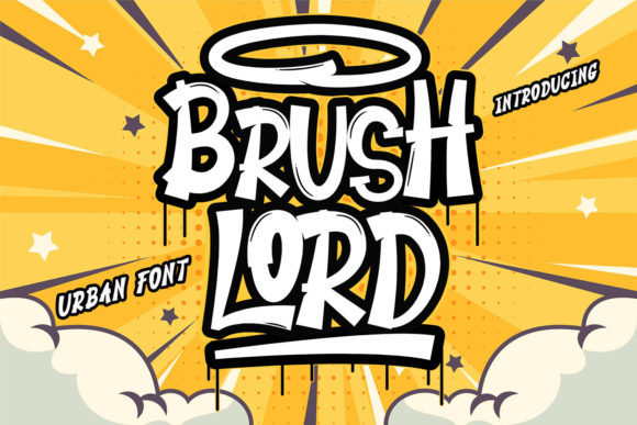 Brush Lord: A Font with Urban Energy for Editorial Design
