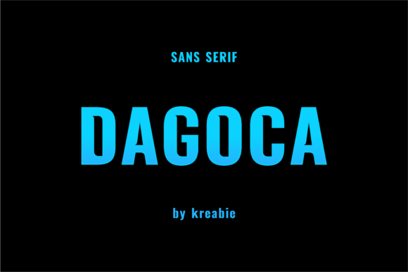 Dagoca: A Sharp Display Font for Professional Branding