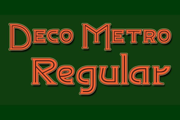 Deco Metro: A Vintage-Inspired Font for Modern Editorial Design