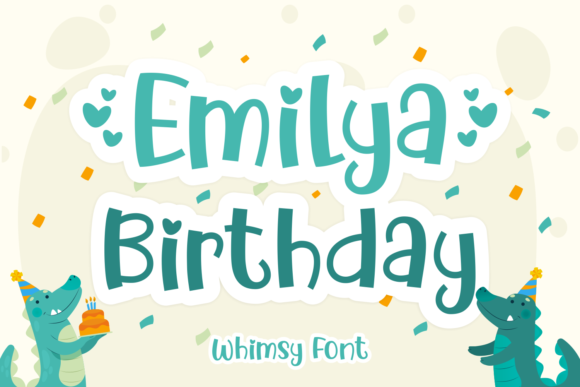 Emilya Birthday Font for Business Branding