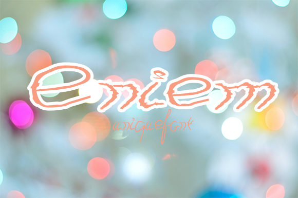 Eniem: A Playful Display Font for Modern Web Design