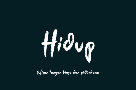 Hidup Font for Web Design: A Bold Display Typeface