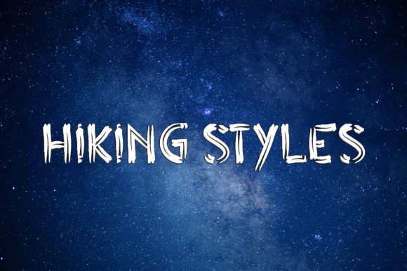 Hiking Styles Font for Modern Web Design