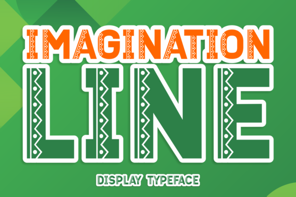 Imagination Line: A Bold Display Font for Digital Creativity