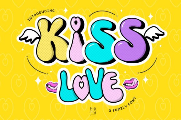 Kiss Love Font for Bold Visual Impact