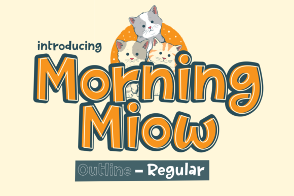 Morning Miow: A Quirky Display Font for Editorial Design