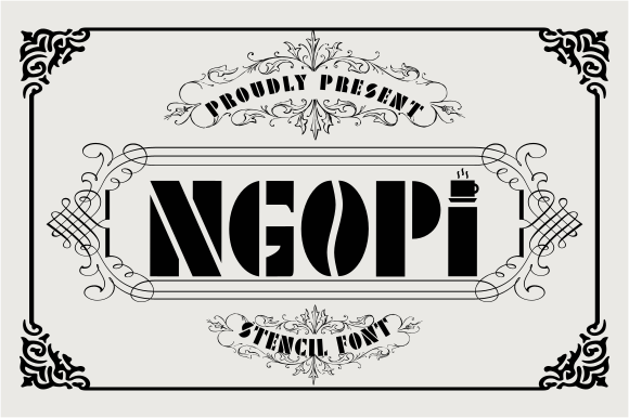 Ngopi: A Display Font for Editorial Design and Branding
