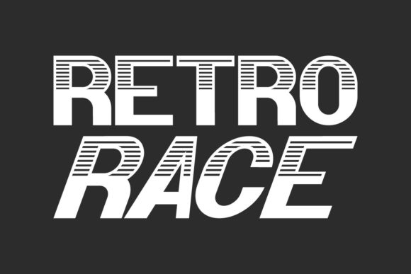 Retro Race Font for Bold Digital Branding