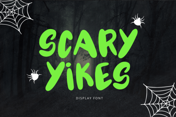 Scary Yikes Font for Halloween Designs