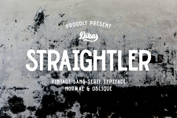 Straighler: A Vintage Font for Handmade Creations